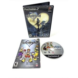Kingdom Hearts Squaresoft - Sony PlayStation 2 CIB Black Label With Reg Card